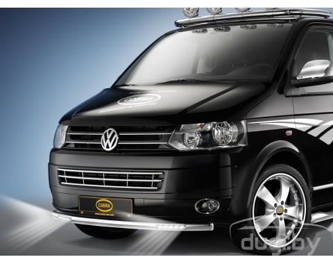 Одинарная труба "Cobra" с Led подсветкой для Volkswagen T6